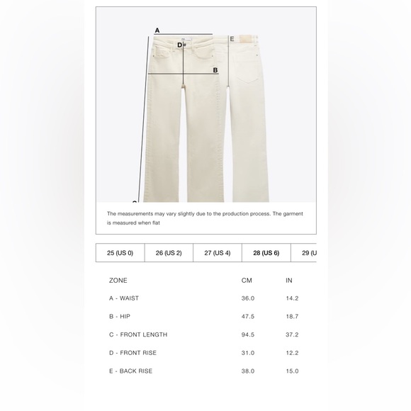 ZARA Z1975 BELTED HIGH RISE CROPPED WIDE LEG JEANS - Picture 4 of 4